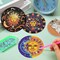 8 Pcs Diamond Art Coasters Kit for Adults - Sun and Moon Painting Set With Holder Cork Pads - DIY Dots Painting Crafts for Beginners